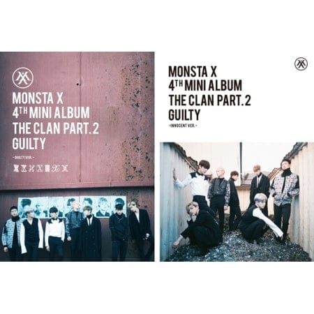 Korea Pop Store MONSTA X - The Clan 2.5 Part.2 Guilty (4th Mini Album) Kawaii Gifts