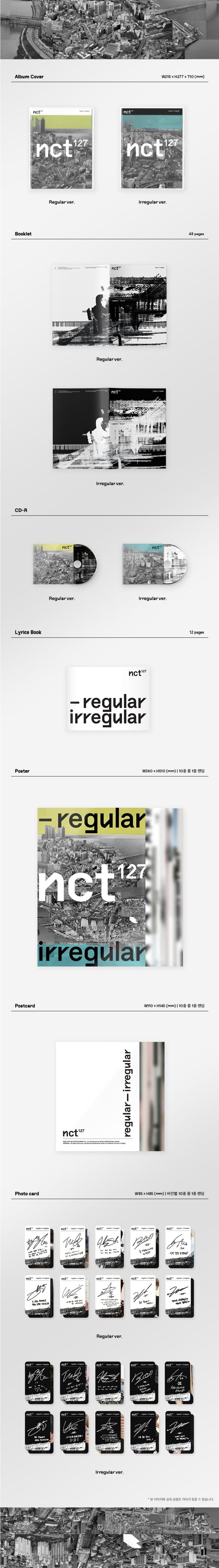 Korea Pop Store NCT 127 - VOL.1 [NCT #127 REGULAR-IRREGULAR] Kawaii Gifts 8809440338405
