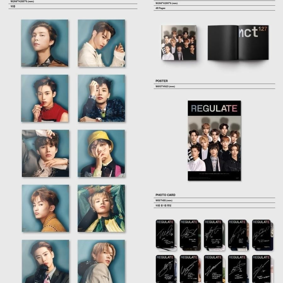 Korea Pop Store NCT 127 - VOL.1 REPACKAGE [NCT #127 REGULATE] Kawaii Gifts 8809440338504