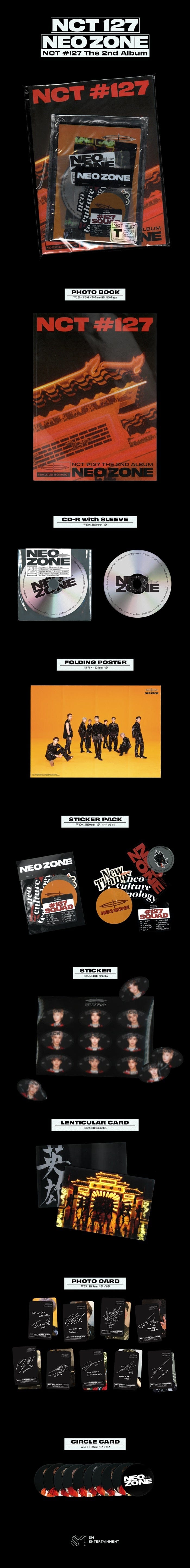 Korea Pop Store NCT 127 - VOL.2 [NCT #127 Neo Zone] (T VER.) Kawaii Gifts