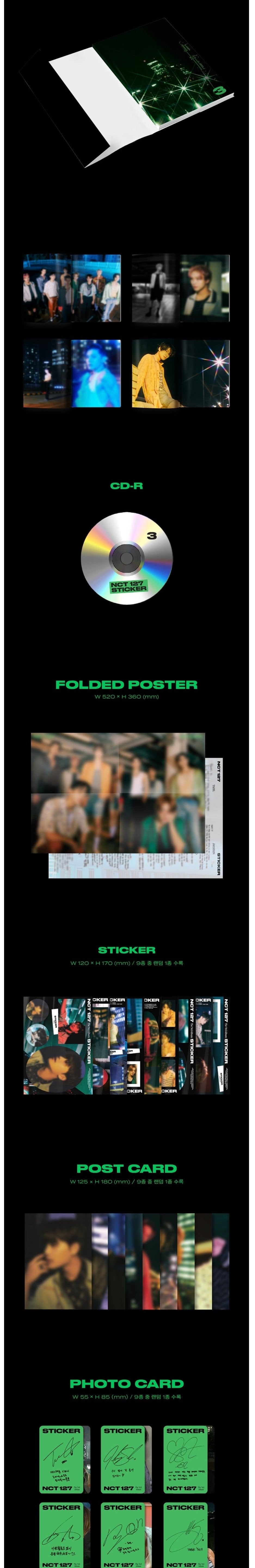 Korea Pop Store NCT 127 - Vol.3 [Sticker] Seoul City Ver. Kawaii Gifts 8809755509217