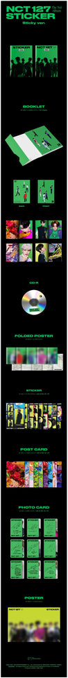 Korea Pop Store NCT 127 - Vol.3 [Sticker] Sticky Ver. Kawaii Gifts 8809755509200