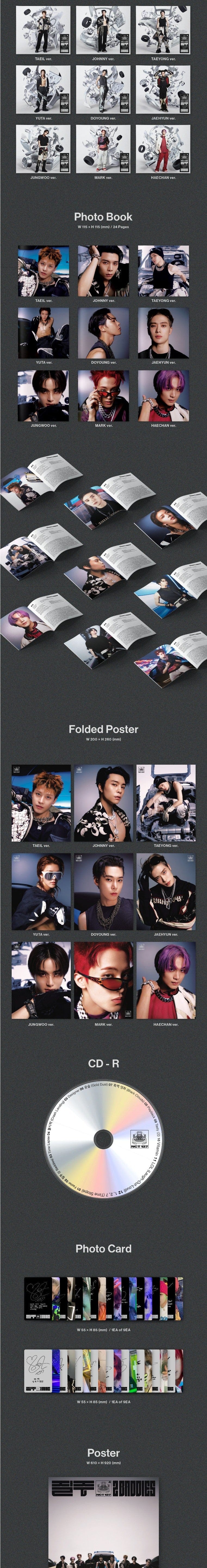 Korea Pop Store NCT 127 - VOL.4 [2 Baddies] (DIGIPACK VER.) Kawaii Gifts
