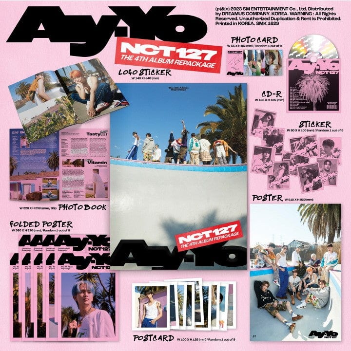 Korea Pop Store NCT 127 - VOL.4 REPACKAGE 'AY-YO' Kawaii Gifts
