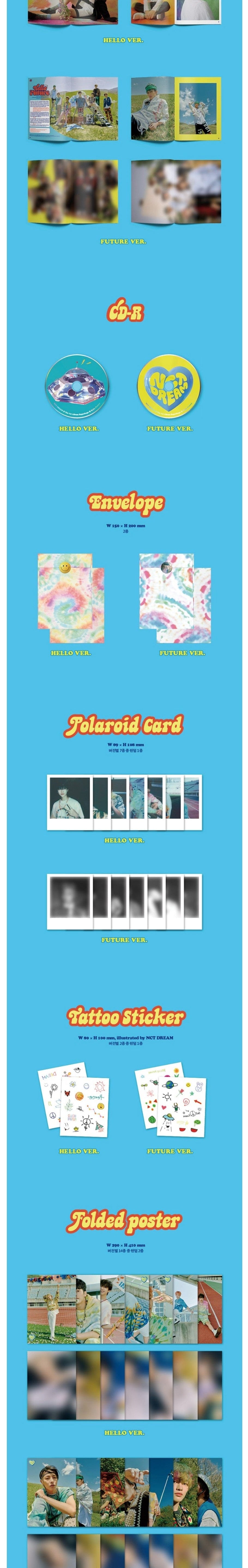 Korea Pop Store NCT DREAM - VOL.1 REPAKAGE : HELLO FUTURE (PHOTO BOOK VER.) Kawaii Gifts 8809633189975