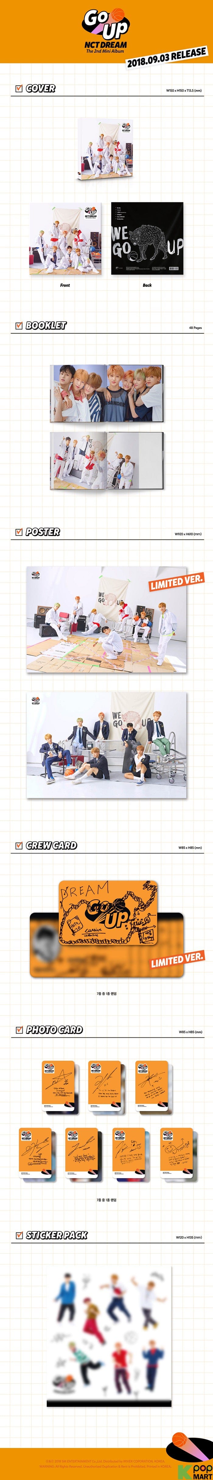 Korea Pop Store NCT DREAM - WE GO UP (2ND MINI ALBUM) Kawaii Gifts 8809440338269