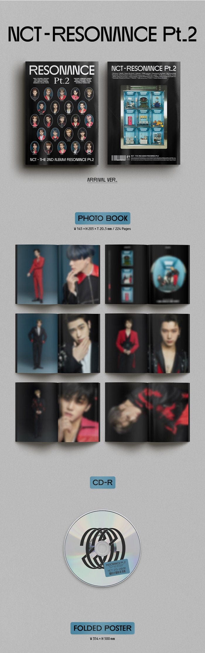 Korea Pop Store NCT - THE 2ND ALBUM RESONANCE PT.2 (ARRIVAL VER.) Kawaii Gifts 8809633189395