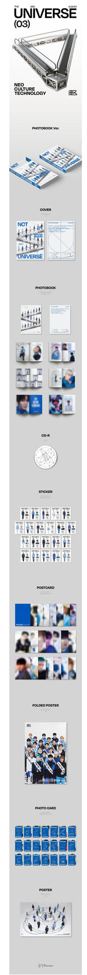 Korea Pop Store NCT - VOL.3 [UNIVERSE] with Pre-Order Poster Kawaii Gifts 8809755509637