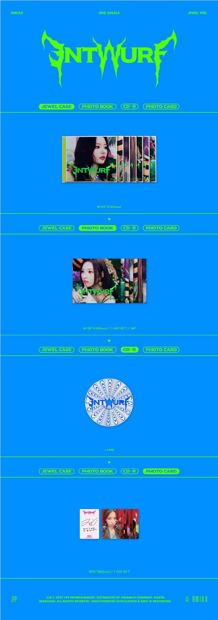 Korea Pop Store NMIXX - ENTWURF (Jewel Case VER.) Kawaii Gifts