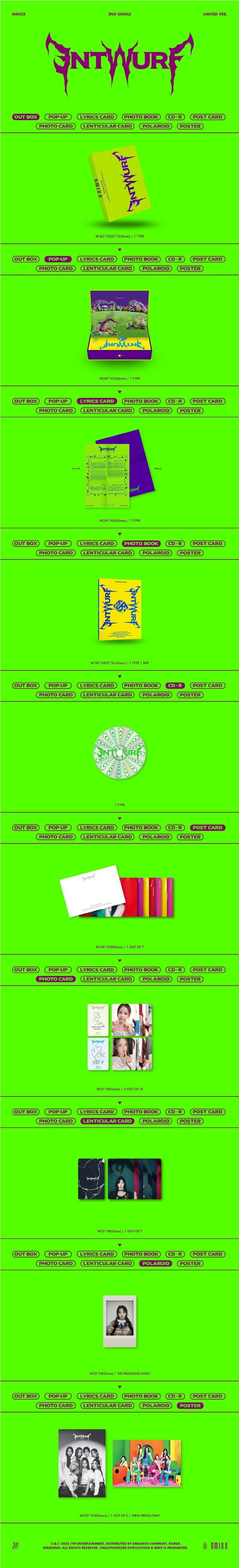 Korea Pop Store NMIXX - ENTWURF (Limited Ver.) Kawaii Gifts