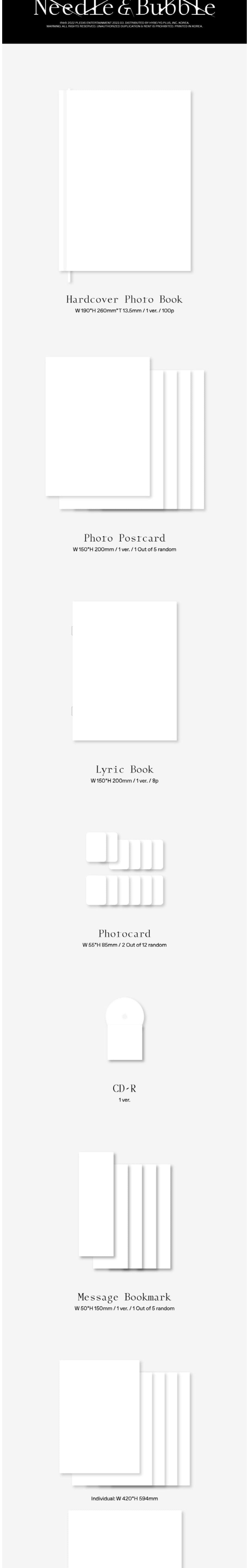 Korea Pop Store NU'EST - THE BEST ALBUM [NEEDLE & BUBBLE] Kawaii Gifts 8809848754050