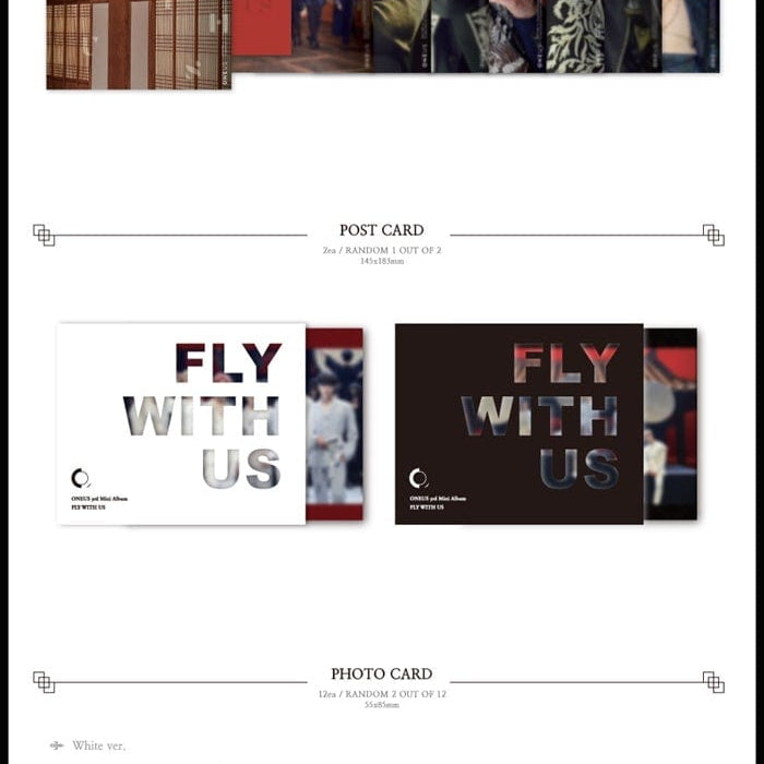 Korea Pop Store ONEUS - FLY WITH US (3RD MINI ALBUM) Kawaii Gifts 8804775134005