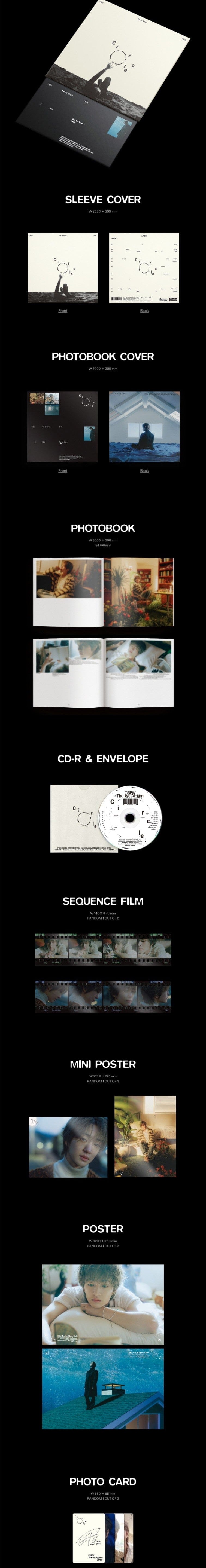 Korea Pop Store ONEW - Vol. 1 [Circle] Photobook Ver. with Pre-Order Poster Kawaii Gifts