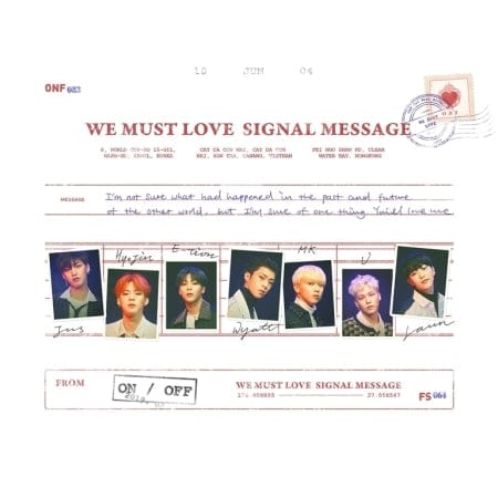 Korea Pop Store ONF - We Must Love (3rd Mini Album) Kawaii Gifts