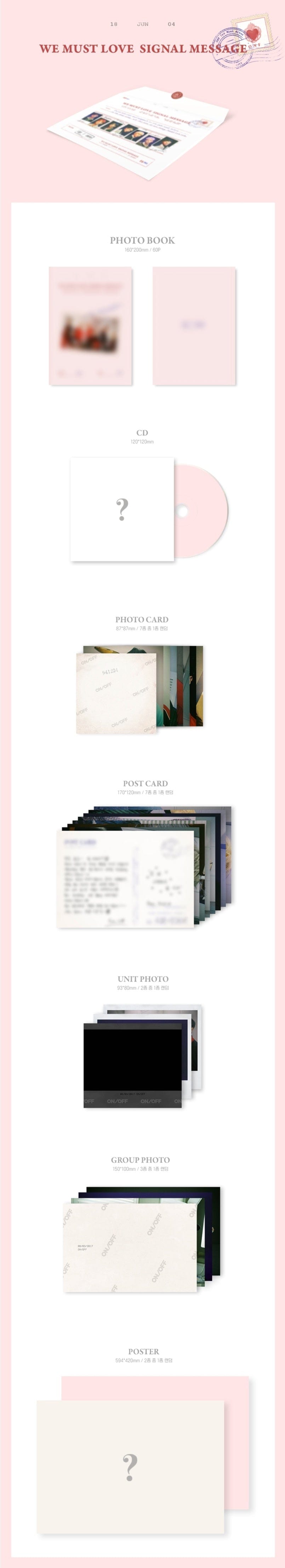 Korea Pop Store ONF - We Must Love (3rd Mini Album) Kawaii Gifts
