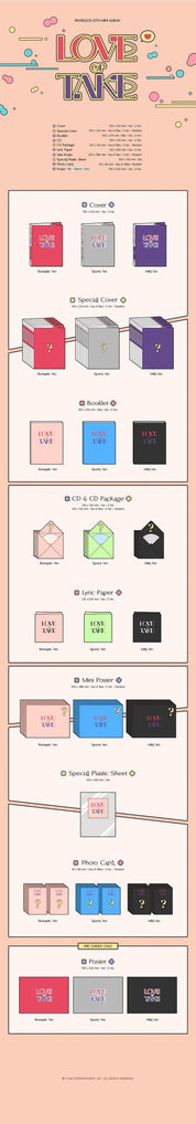 Korea Pop Store PENTAGON - LOVE OR TAKE (11TH MINI ALBUM) Sporty Ver. Kawaii Gifts 17705653