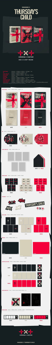 Korea Pop Store [PHOTOCARD EVENT] TOMORROW X TOGETHER (TXT) - MINISODE 2: THURSDAY'S CHILD (4TH MINI ALBUM) Kawaii Gifts 8809848753978