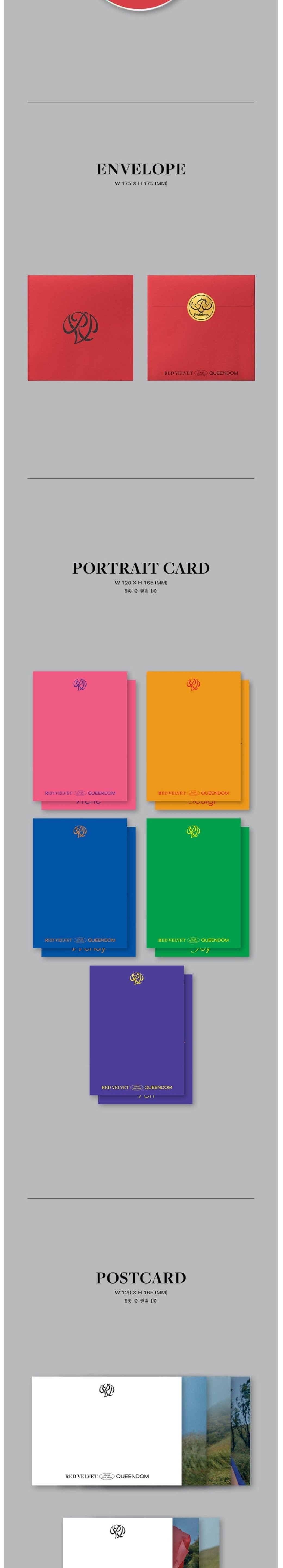 Korea Pop Store [Pre-order Benefits] RED VELVET - Queendom (6th Mini Album) (Queens Ver.) Kawaii Gifts 8809755509163