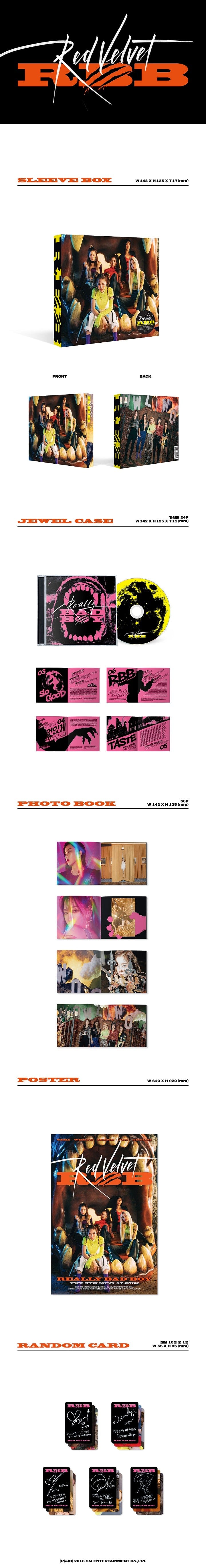 Korea Pop Store RED VELVET - RBB (5TH MINI ALBUM) Kawaii Gifts 8809440338481