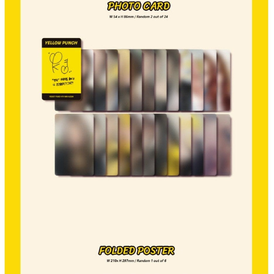 Korea Pop Store ROCKET PUNCH - Yellow Punch (4TH MINI ALBUM) Kawaii Gifts