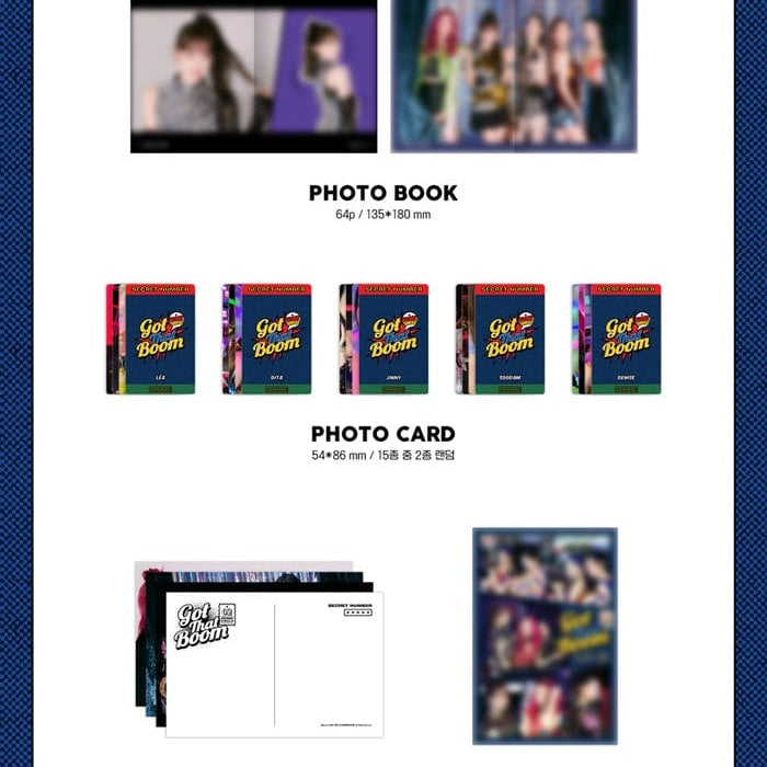 Korea Pop Store SECRET NUMBER - GOT THAT BOOM (2ND SINGLE ALBUM) Kawaii Gifts 8804775152030