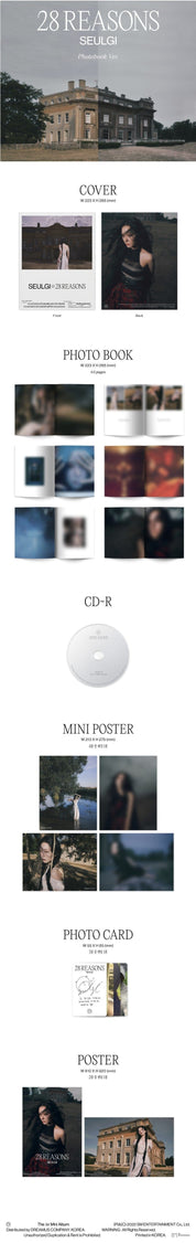 Korea Pop Store SEULGI - 28 Reasons (1ST MINI ALBUM) PHOTO BOOK VER. Kawaii Gifts