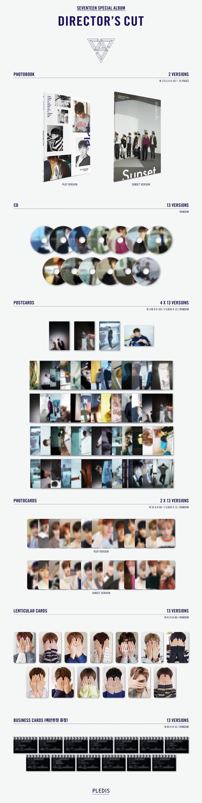 Korea Pop Store SEVENTEEN - Director's Cut (Special Album) Kawaii Gifts 8804775087523