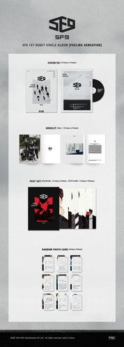 Korea Pop Store SF9 - FEELING SENSATION (1ST DEBUT SINGLE ALBUM) Kawaii Gifts 8804775074004