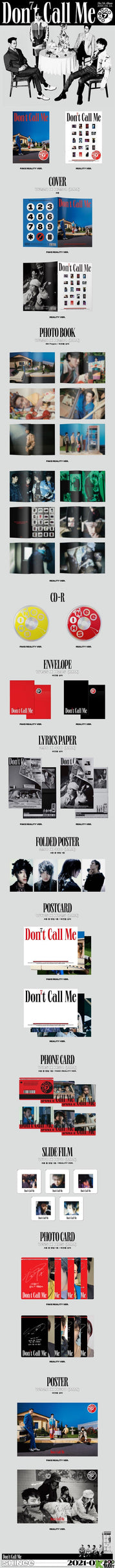 Korea Pop Store SHINEE - VOL.7 DON’T CALL ME (PHOTOBOOK VER.) Kawaii Gifts 8809633189647