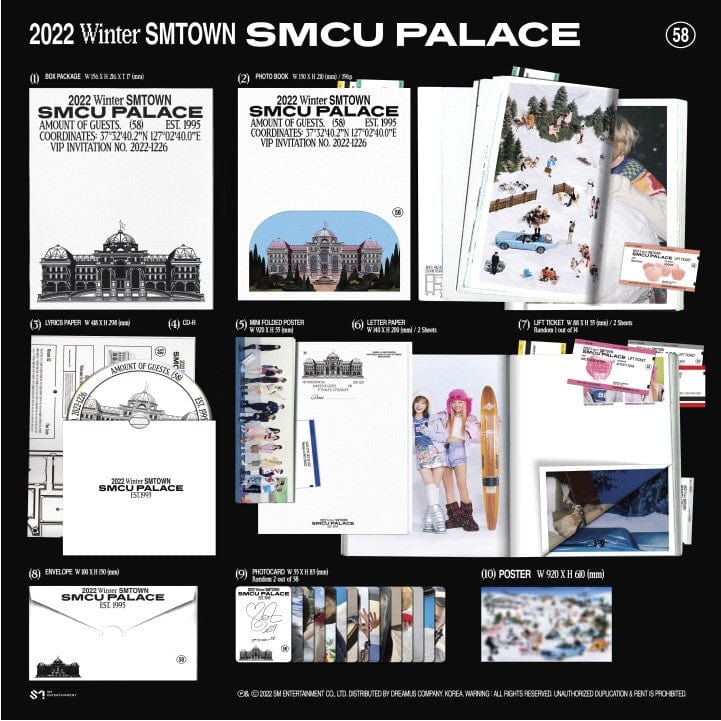 Korea Pop Store SMTOWN - 2022 WINTER SMTOWN : SMCU PALACE (Palace Ver.) Kawaii Gifts