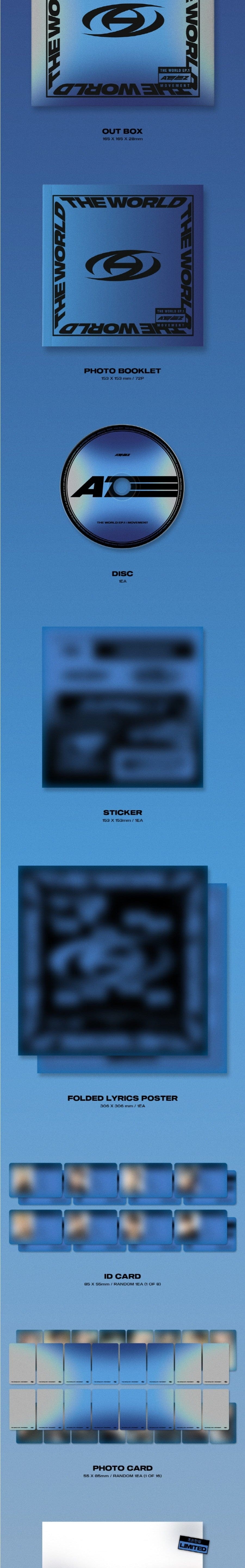 Korea Pop Store [Special PHOTO CARD EVENT] ATEEZ - The World EP.1 : Movement Kawaii Gifts 8809704424370