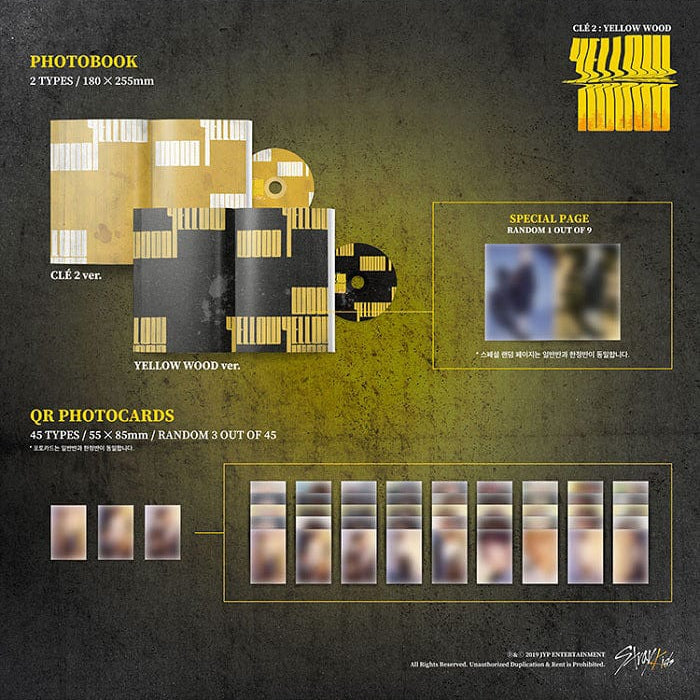 Korea Pop Store STRAY KIDS - CLE 2 : YELLOW WOOD (SPECIAL ALBUM) NORMAL VERSION Kawaii Gifts 8809440338931