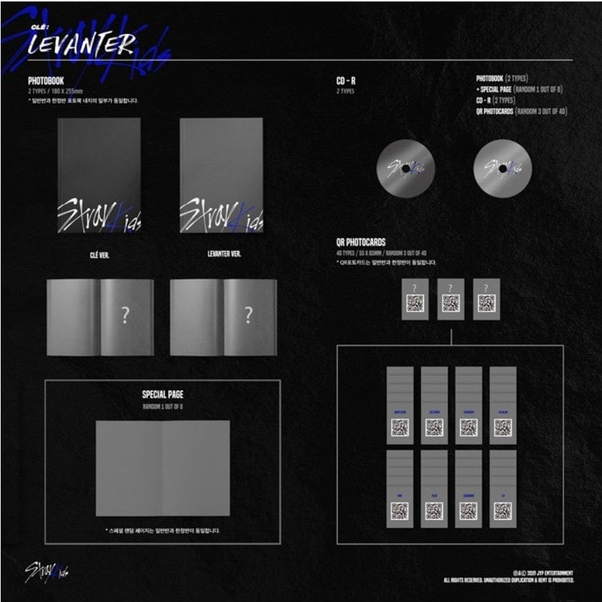 Korea Pop Store STRAY KIDS - CLE : LEVANTER (MINI ALBUM) NORMAL VER. Kawaii Gifts 8809440339303