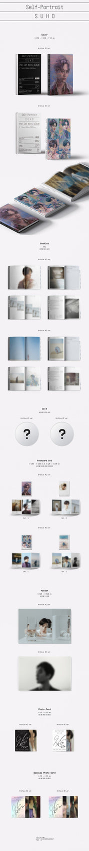 Korea Pop Store SUHO - SELF-PORTRAIT (1ST Mini Album) Kawaii Gifts