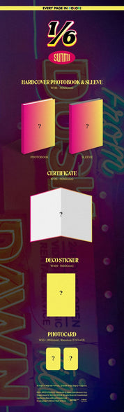Korea Pop Store SUNMI - 1/6 (3RD MINI ALBUM) Kawaii Gifts 8804775164453