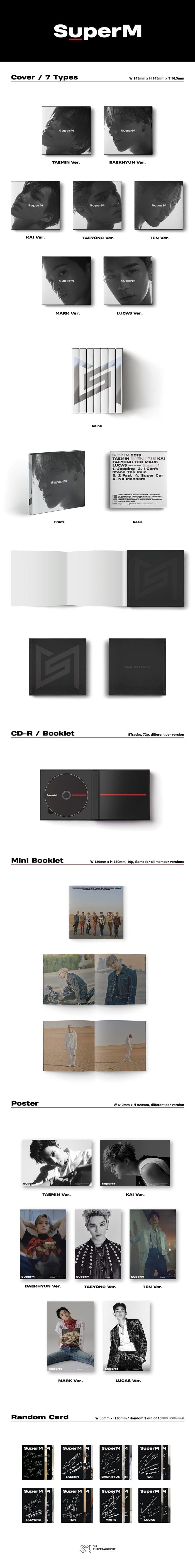 Korea Pop Store SUPERM - SUPERM (1ST MINI ALBUM) Kawaii Gifts 8809440339334