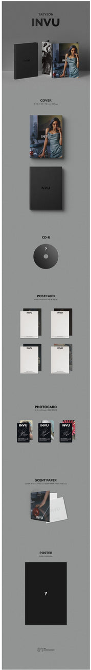 Korea Pop Store TAEYEON - VOL.3 [INVU] (ENVY VER.) LIMITED VERSION Kawaii Gifts 8809755508012