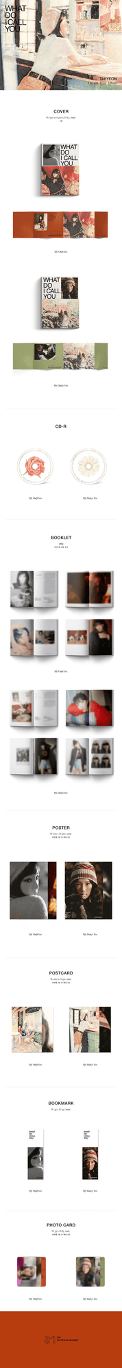 Korea Pop Store TAEYEON - WHAT DO I CALL YOU (4TH MINI ALBUM) Kawaii Gifts 8809633189524