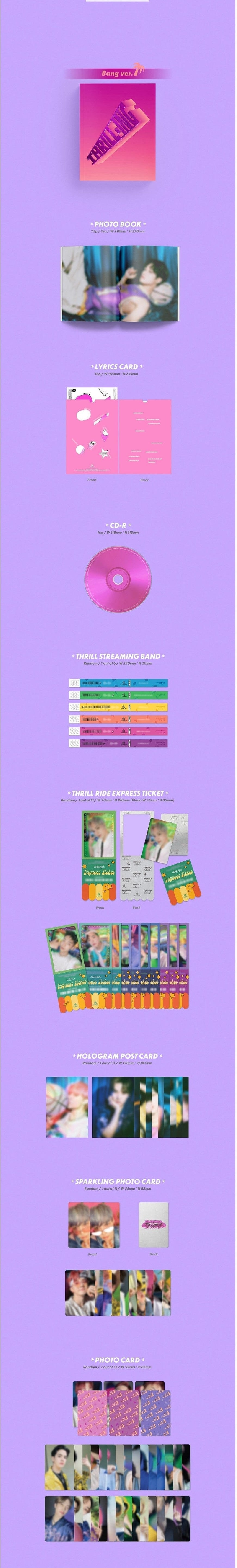 Korea Pop Store THE BOYZ - Thrill-ing (6th Mini Album) Kawaii Gifts 8804775164552