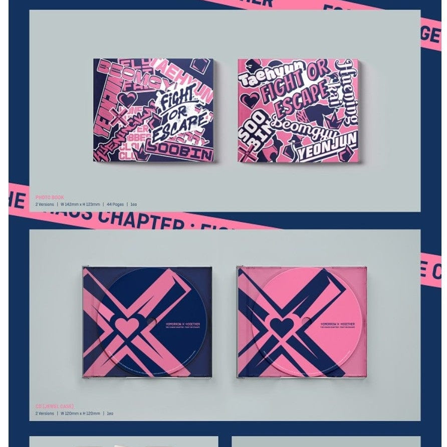 Korea Pop Store TOMORROW X TOGETHER (TXT) - CHAOS CHAPTER : Fight Or Escape (TOGETHER VER.) Kawaii Gifts