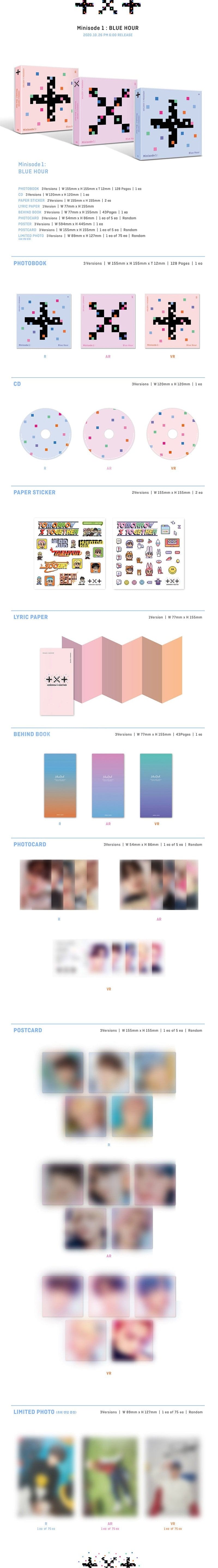 Korea Pop Store TOMORROW X TOGETHER (TXT) - MINISODE1 : BLUE HOUR Kawaii Gifts 8809633189142