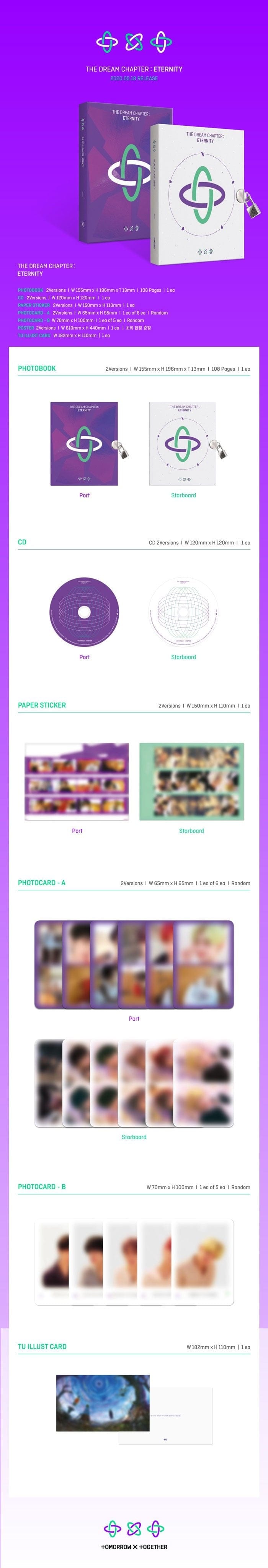 Korea Pop Store TOMORROW X TOGETHER (TXT) - THE DREAM CHAPTER: ETERNITY Kawaii Gifts 8809440339785