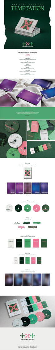 Korea Pop Store TOMORROW X TOGETHER (TXT) - THE NAME CHAPTER : TEMPTATION (LULLABY VER.) Kawaii Gifts