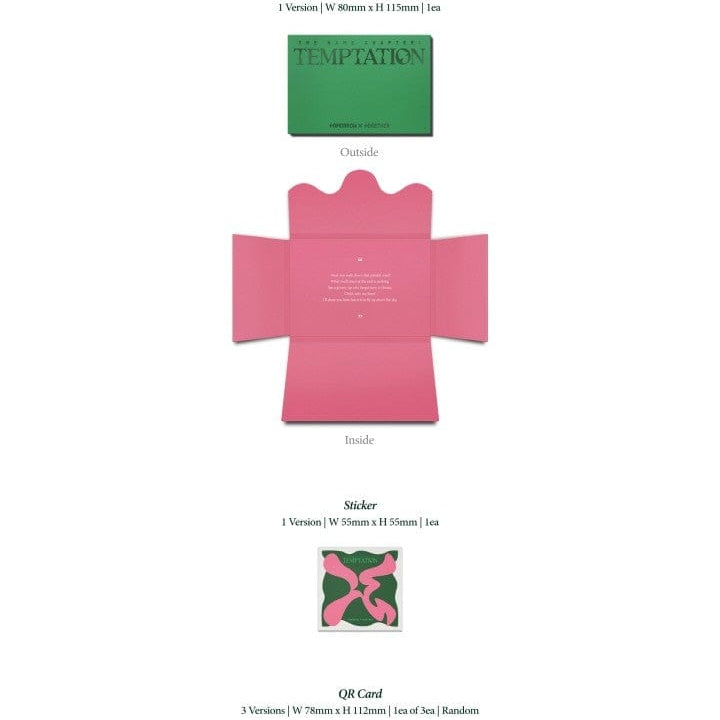 Korea Pop Store Tomorrow X Together [TXT] THE NAME CHAPTER : Temptation (Weverse Albums Ver.) Kawaii Gifts