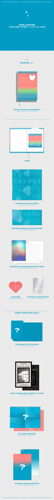 Korea Pop Store TREASURE - 2ND SINGLE ALBUM [THE FIRST STEP : CHAPTER TWO] Kawaii Gifts 8809634380449