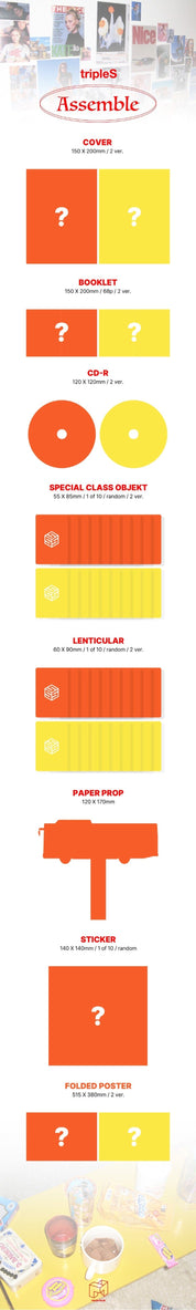 Korea Pop Store TRIPLES - MINI [ASSEMBLE] Kawaii Gifts
