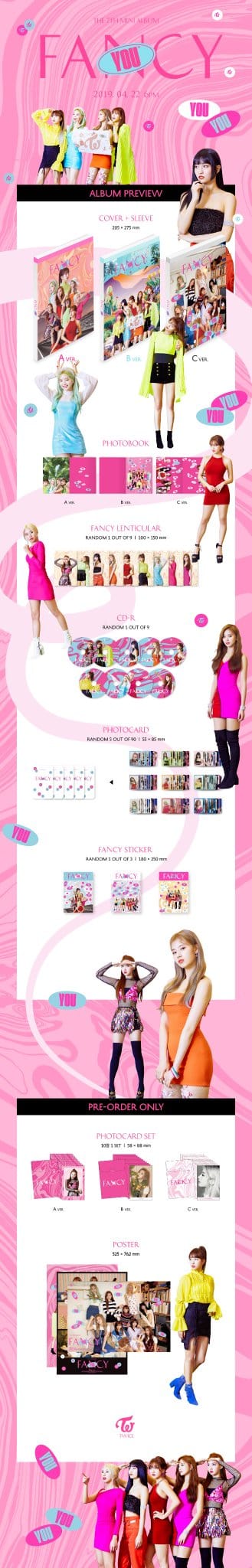 Korea Pop Store TWICE - FANCY YOU (7TH MINI ALBUM) Kawaii Gifts 8809440338757