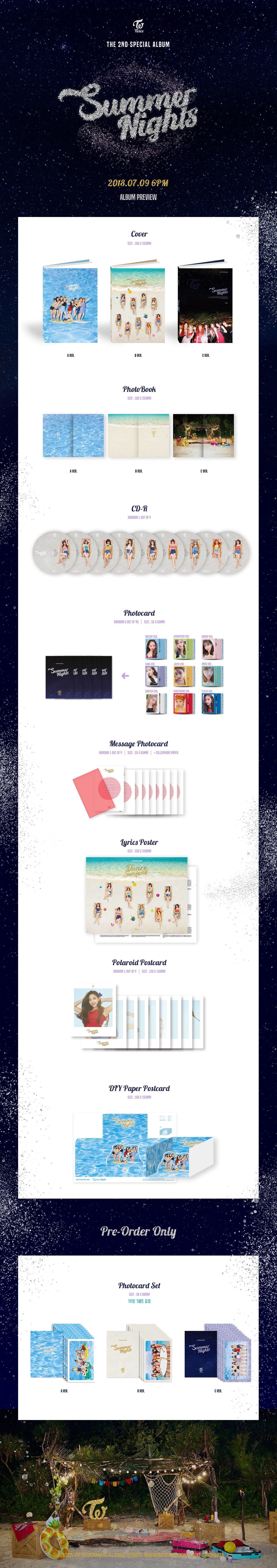 TWICE - Summer Nights (2nd Special Album) – Kawaii Gifts