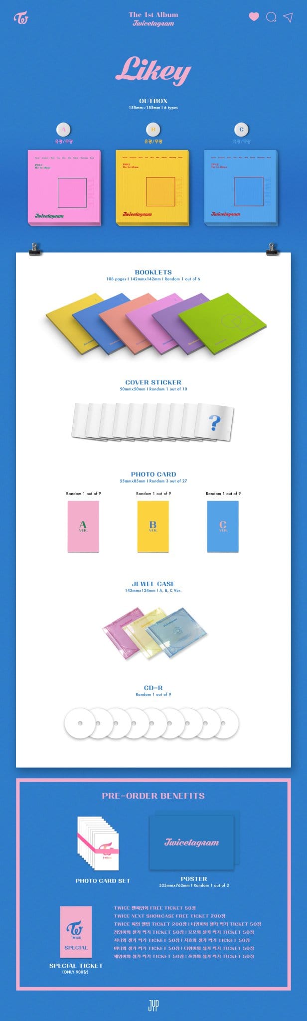 Korea Pop Store TWICE - VOL.1 [TWICETAGRAM] Kawaii Gifts 8809269508461