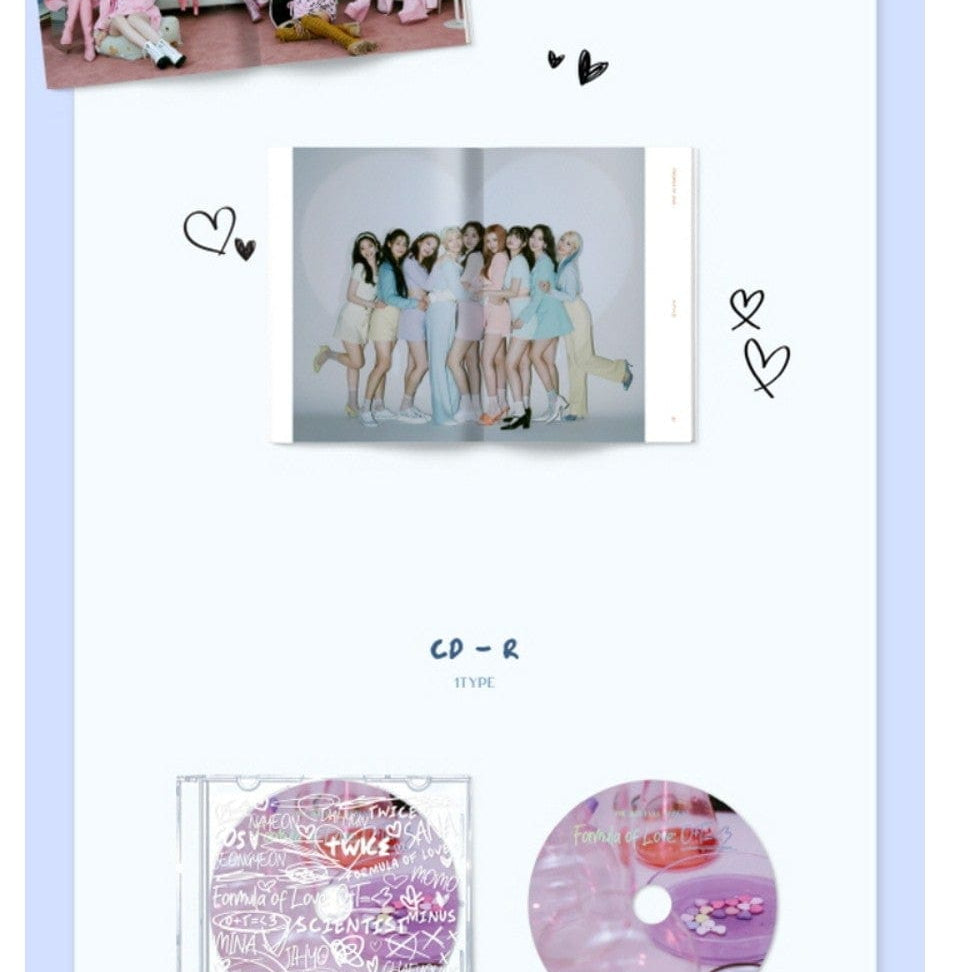 Korea Pop Store TWICE - VOL.3 [FORMULA OF LOVE : O+T=<3] RESULT FILE VER. Kawaii Gifts 8809755509484